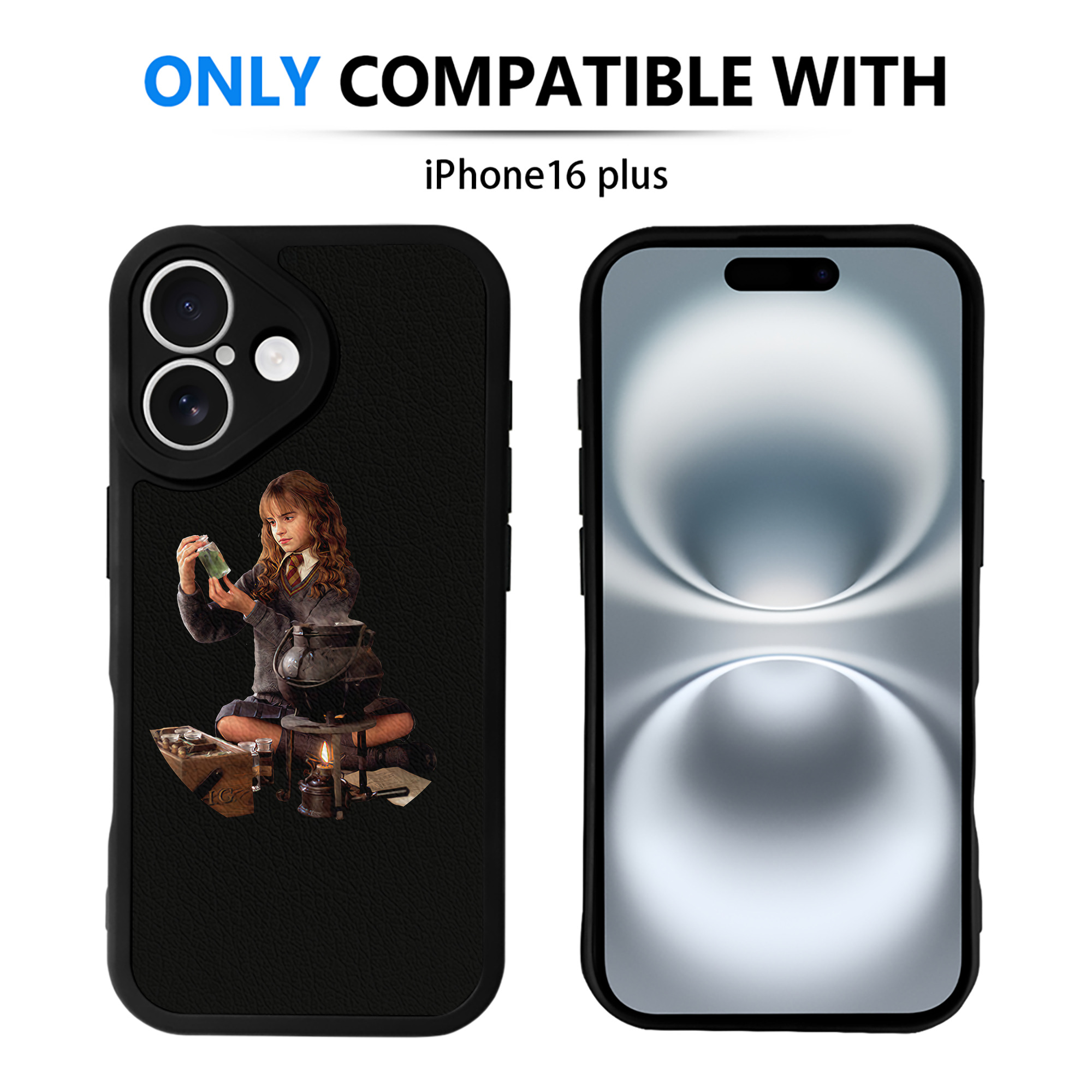 （画像用） Harry Potter ハリー・ポッターシリーズ 【iPhone 16シリーズ対応】シリコンスマホケース（レザー調） 材質：シリコン